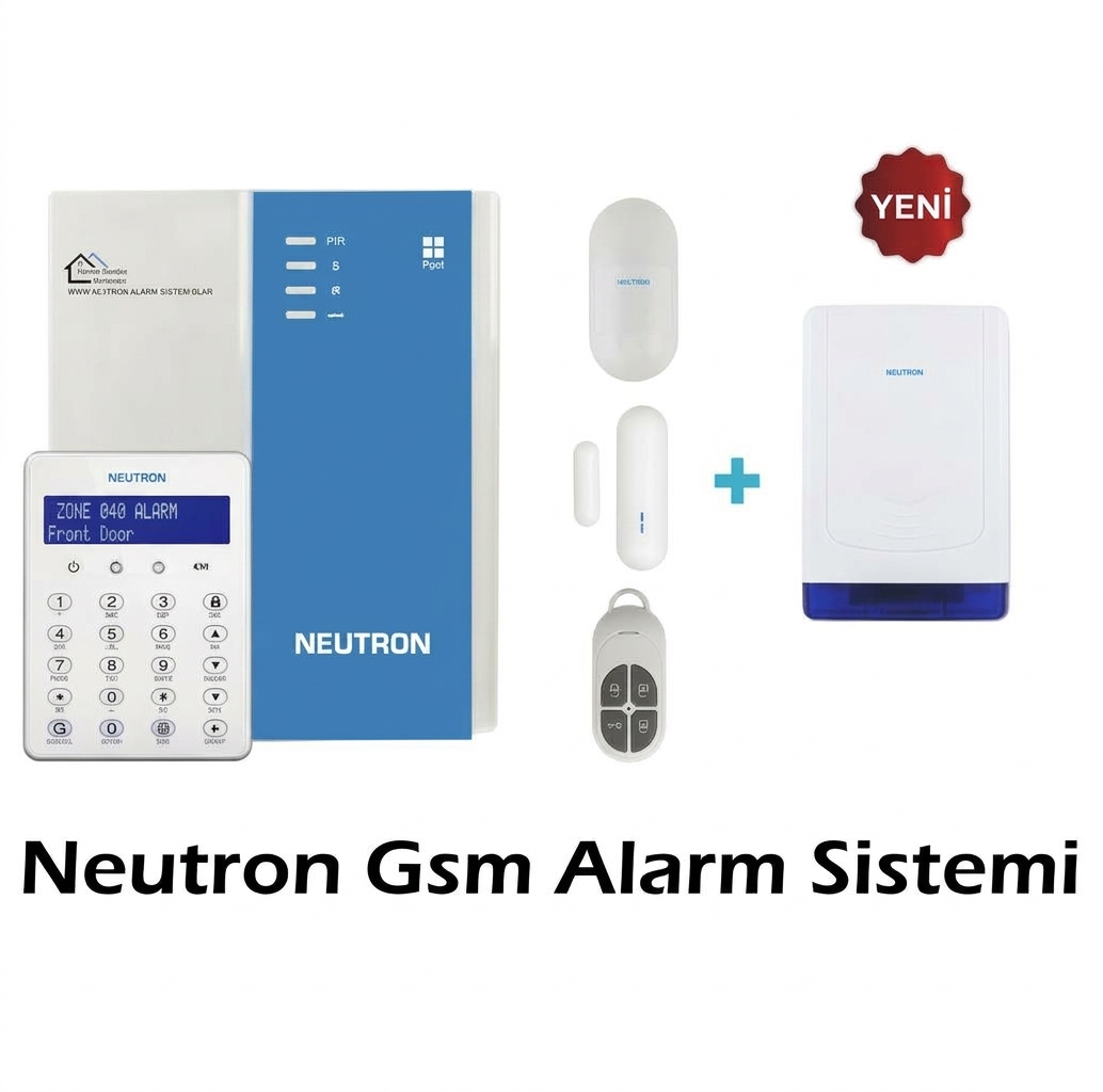 NEUTRON KABLOSUZ 4G HIRSIZ ALARM SİSTEMİ KURULUM DAHİL
