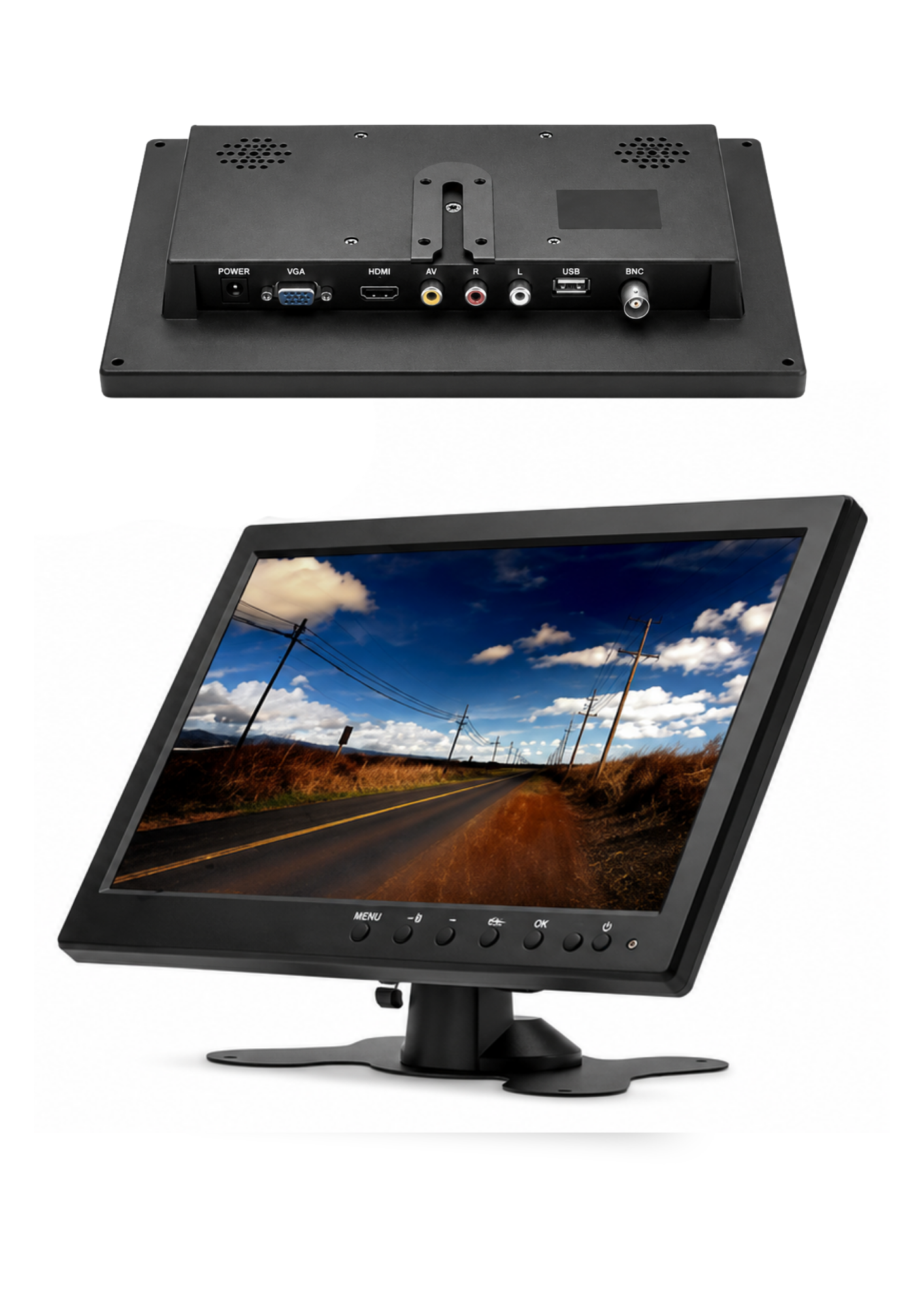 10 INC ARAÇ MONİTORÜ HDMI/VGA/BNC GİRİŞLİ
