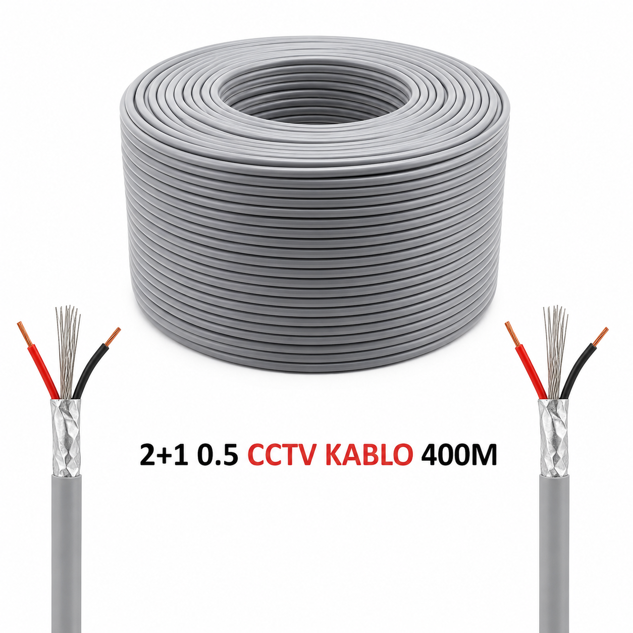 400 METRE 2+1 0,50m CCTV KAMERA KABLOSU