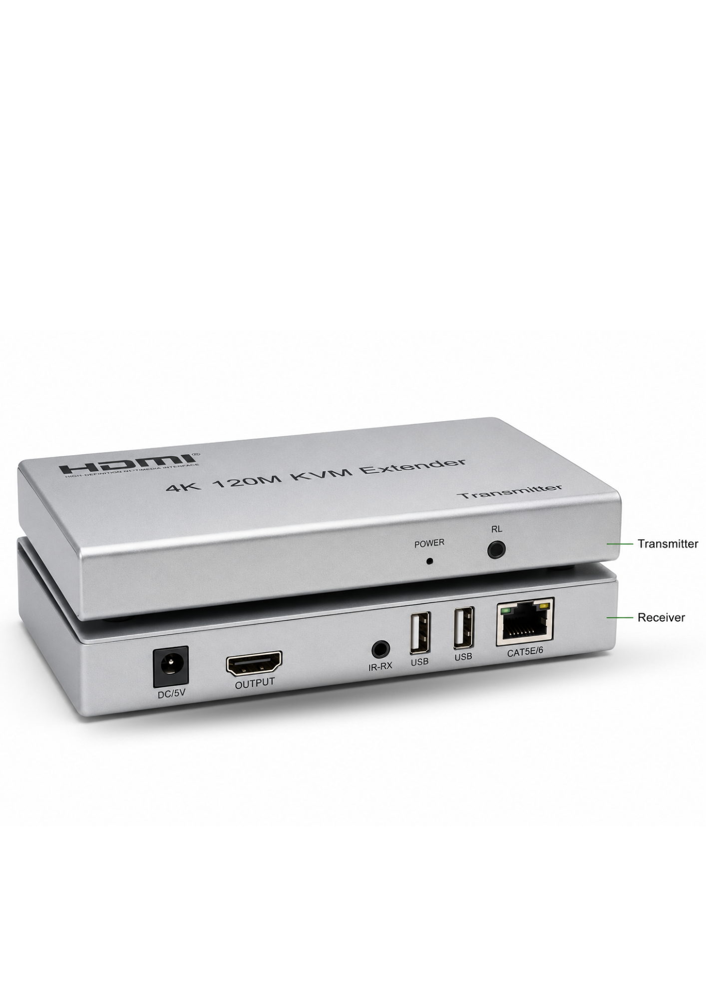 4K 120 METRE HDMI KVM EXTENDER | RJ45 CAT5E/CAT6 | USB KVM | IR DESTEĞİ