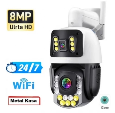 ÇİFT LENSLİ ICSEE 8MP 42X ZOOM BÜYÜK KASA PTZ WIFI KAMERA