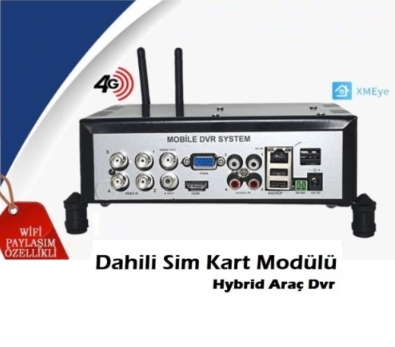 4 Kanal 4G Modüllü Mobil Araç Kayıt Cihazı