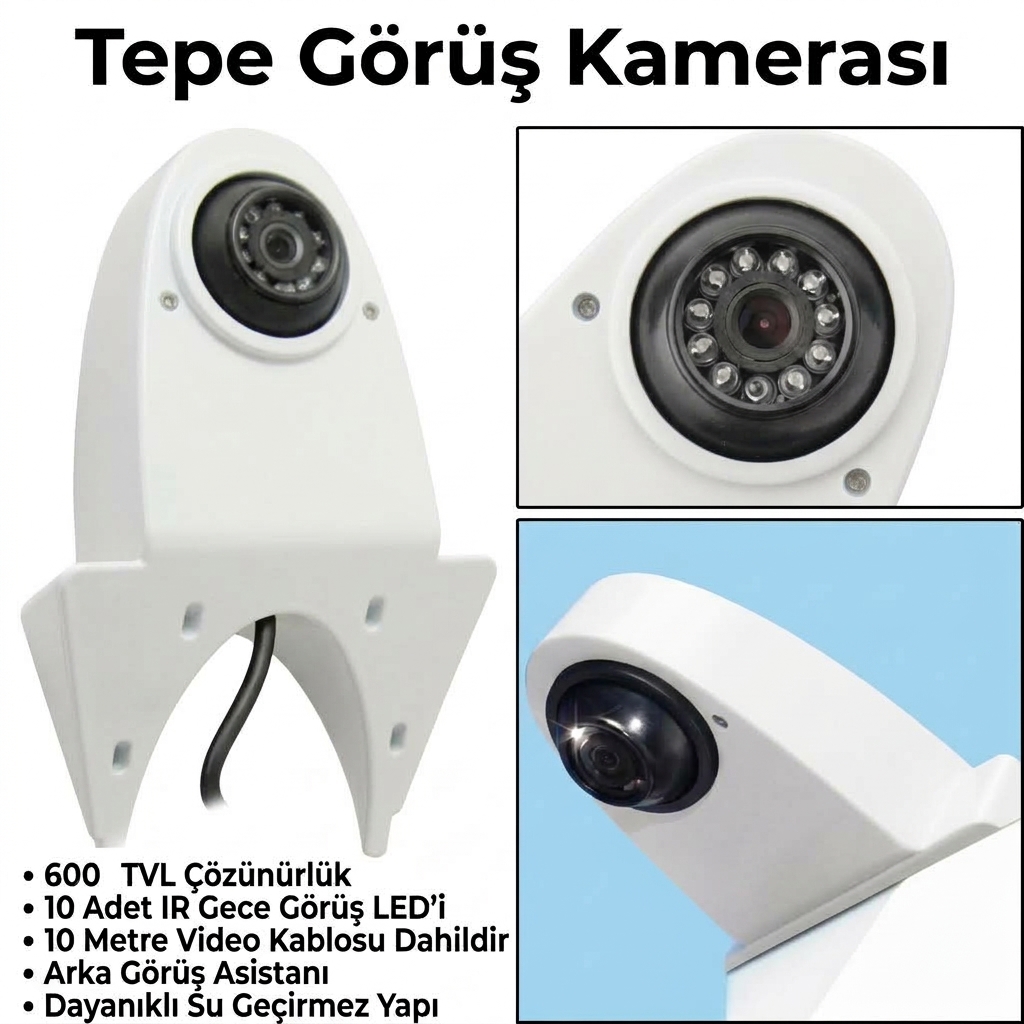 GERİ GÖRÜŞ TEPE KAMERASI BEYAZ RENK