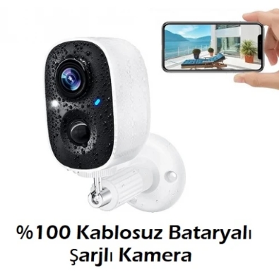 KABLOSUZ BATARYALI GÜVENLİK KAMERASI