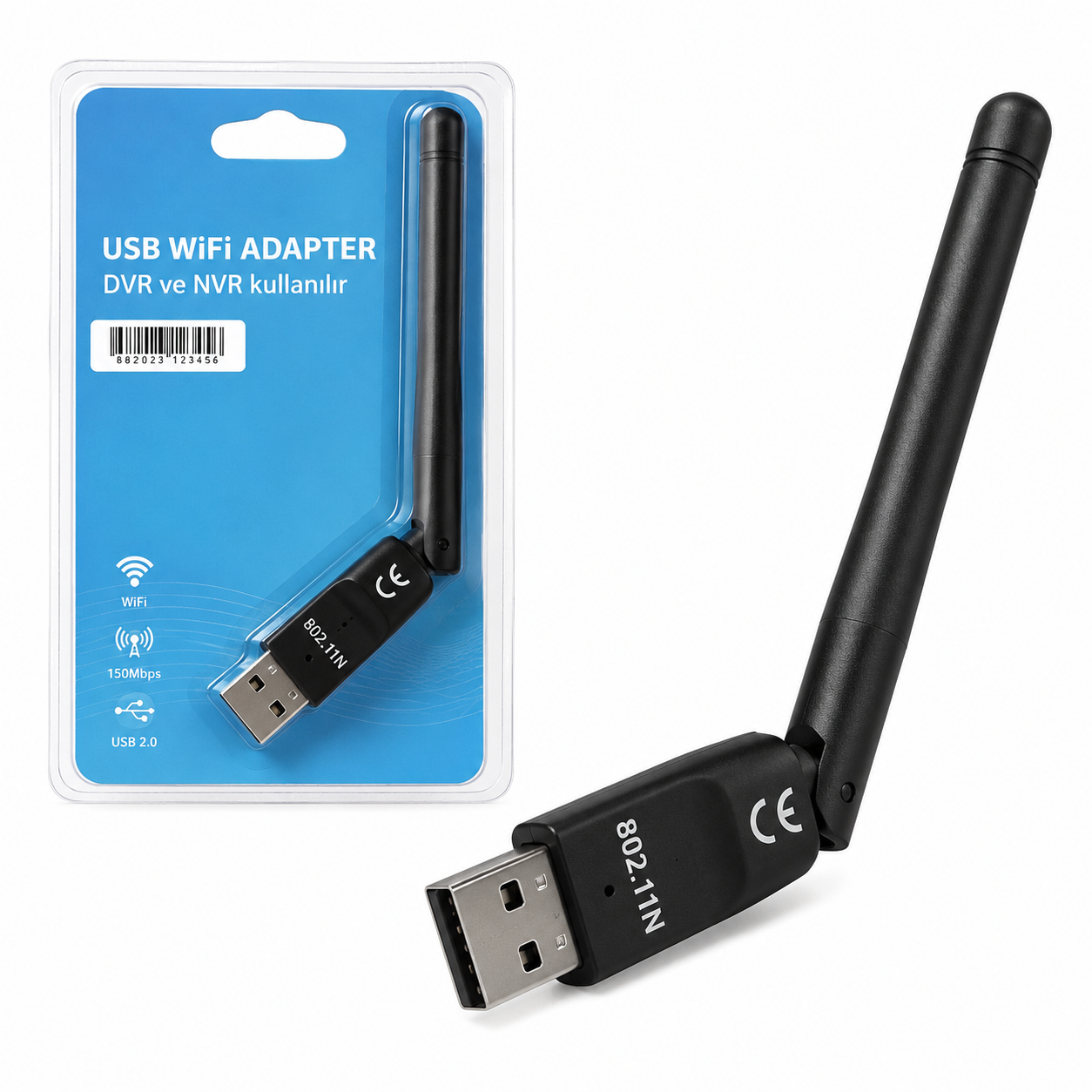 WİFİ 802.11N WİRLESS USB 2.0 ADAPTÖR 2.4GHZ DVR NVR İÇİN