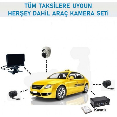  1.3MP Kayıtlı Taksi Kamera Sistemi