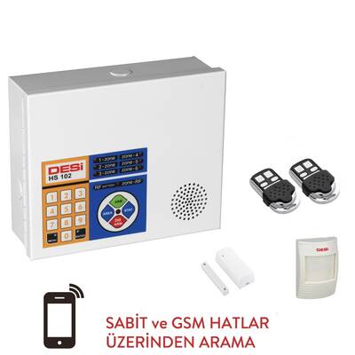 DESi Metaline WTGKS Alarm Sistemi (Sabit ve GSM Hatlar Üzerinden Arama Özelliği)