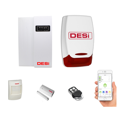 DESi Smartline Akıllı Alarm Sistemi (IOS/Android Uyumlu - İnternetten Kontrol İmkanı)