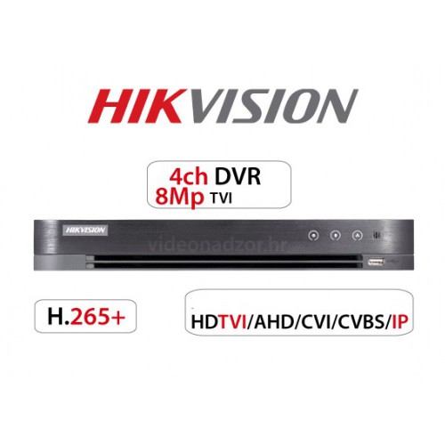 Hikvision DS-7204HTHI-K1 8MP 4 Kanallı Hibrit Dvr Kayıt Cihazı