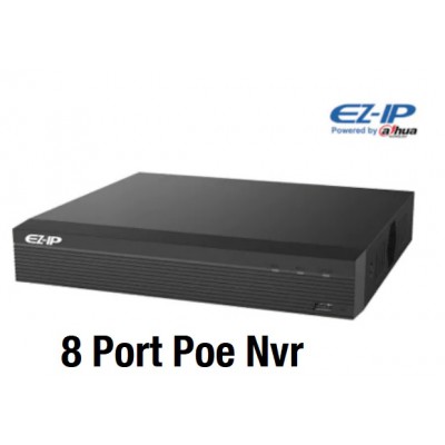 DAHUA Ez-Ip NVR1B08HS-8P 8 Kanal Poe 1 Sata Nvr Kayıt Cihazı