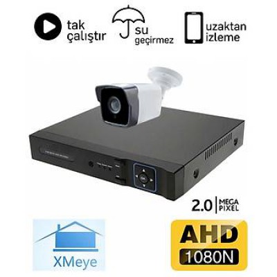  1 Kameralı 2.0mp AHD Eco Paket Kamera Sistemi - P201