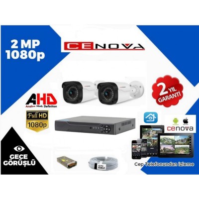  2 Kameralı Cenova 2MP FullHD Set