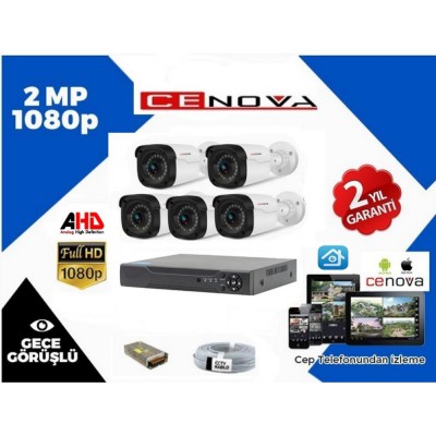  5 Kameralı Cenova 2MP FullHD Set