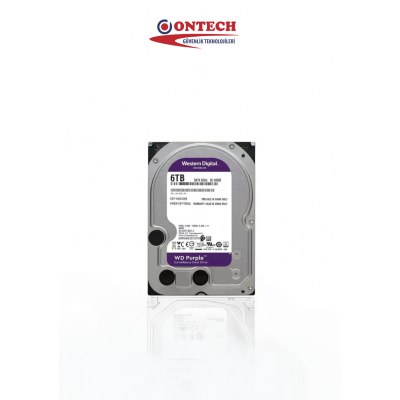 WD Purple 6TB 64MB SATA III 7-24 Güvenlik Harddiski