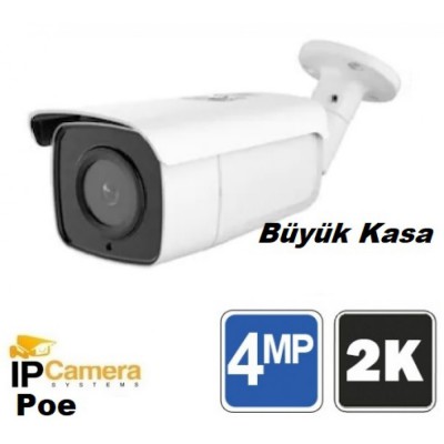 4MP UltraHD Bullet Poeli IP Kamera H265