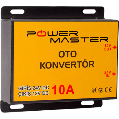 24-12V 10A Powermaster Oto Konvertör