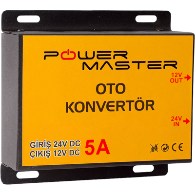 24-12V 5A Powermaster Oto Konvertör