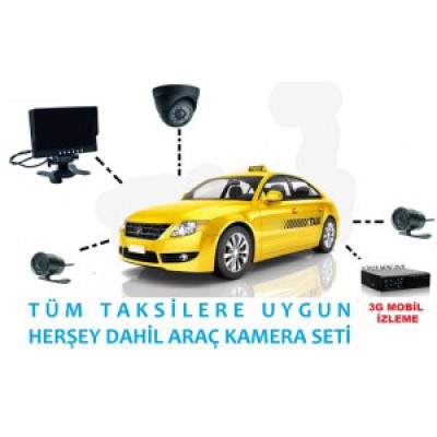 Herşey Dahil 1.3MP Kayıtlı Taksi Kamera Sistemi