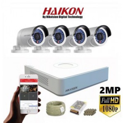 4 KAMERALI HAIKON 2MP FULLHD DIŞ ORTAM KAMERA SİSTEMİ