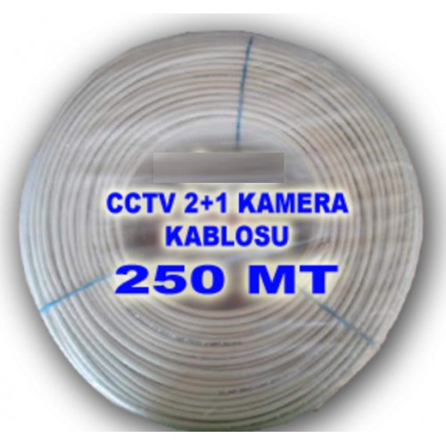 CCTV Kablo 2+1 250 METRE -  Kaliteli  Kamera Kablosu