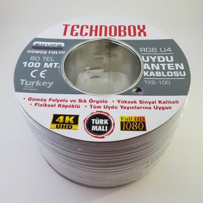 TECHNOBOX RG6 U4 ANTEN KABLOSU -100 METRE