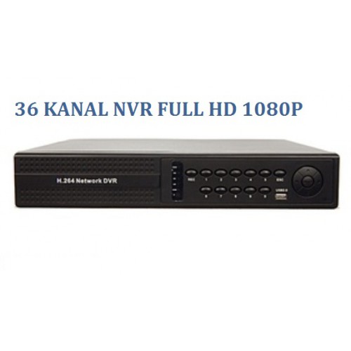 NVR 36 Kanal Network Kayıt Cihazı Full HD 1080p