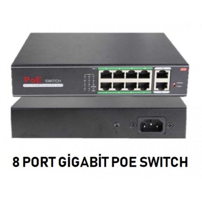 S08P 8 Port Poe Switch 10 100 1000