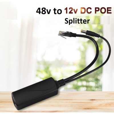 Cat6 kablo ile 48v to 12v Çevirici Poe Splitter