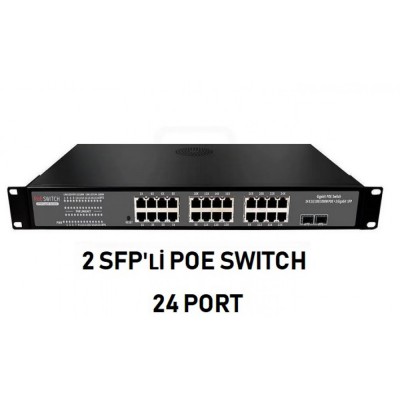 SFP24 24 Port Poe Switch 2 Sfp