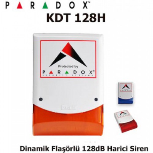 Paradox KDT PS-128H Dinamik Flaşörlü 128dB Harici Siren