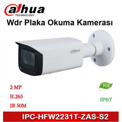 DAHUA IPC-HFW2231T-ZAS-27135 Plaka Tanıma Sistemi Kamerası
