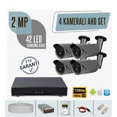 N-44  2MP 4 KAMERALI AHD SAMSUNG KASA KAMERA SİSTEMİ