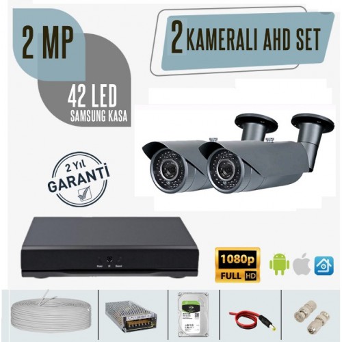 N-42  2MP 2 KAMERALI AHD SAMSUNG KASA KAMERA SİSTEMİ