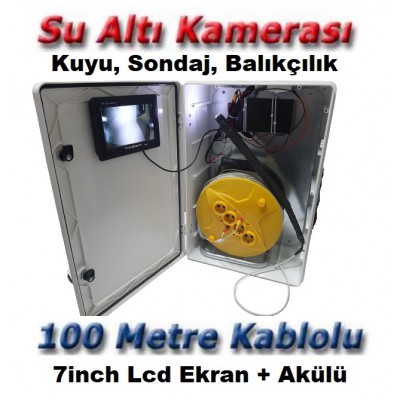 YS-30 Su Altı Kuyu Kamerası Sondaj Kamerası Lcd Ekranlı