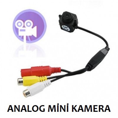ANALOG MİNİ PİNHOLE KAMERA SESLİ